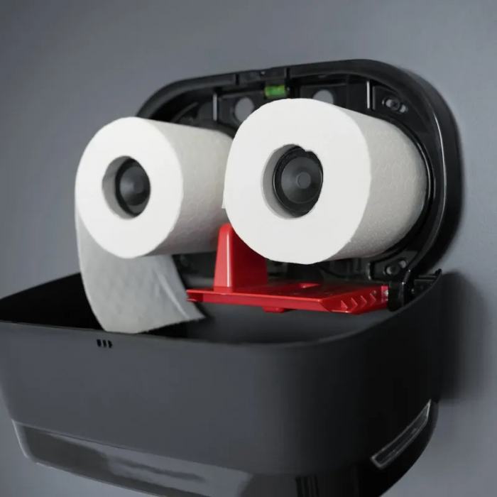 B&W Toilettenpapierspender für Kleinrollen SCHWARZ (T4)